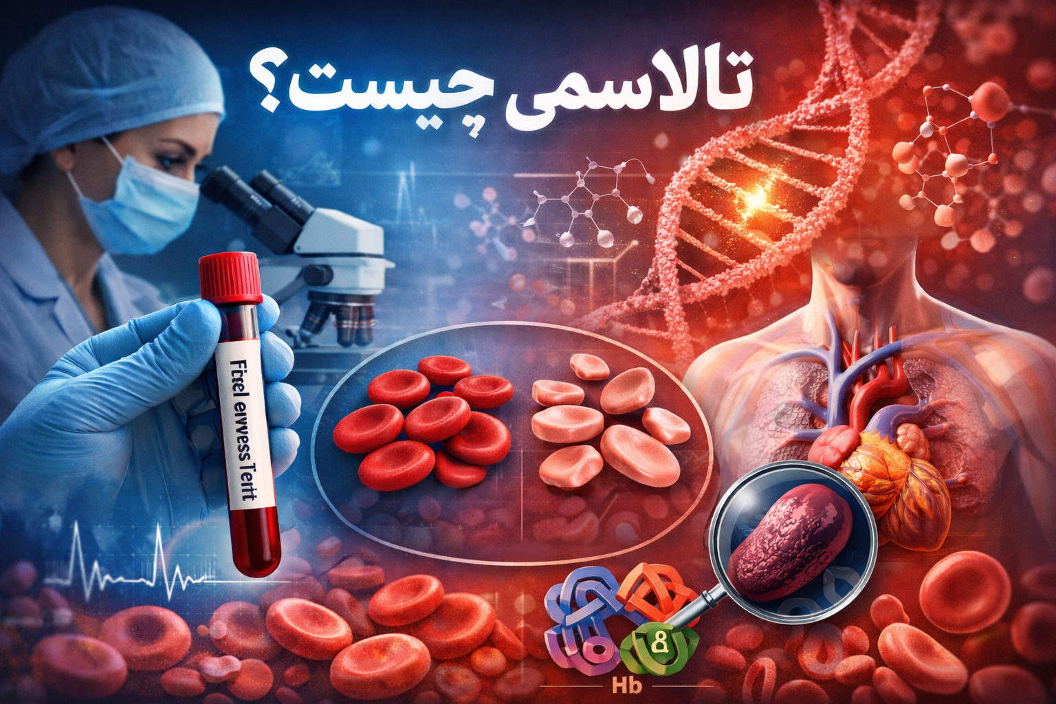 تالاسمی یک بیماری ژنتیکی کم‌خونی 