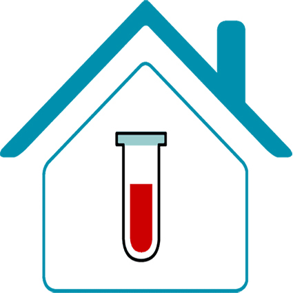 عکسی از یک شیشه خون بر روی یک خانه به صورت vector