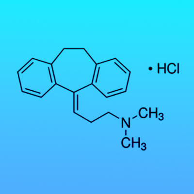 تصویری از ترکیب شیمیایی داروی آمیتریپتیلین
