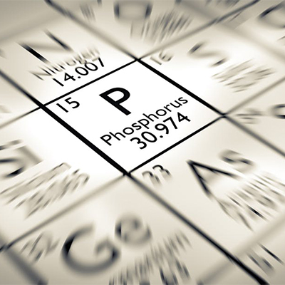 تصویری از جدول مندلیوف که روی آن عنصر فسفر نوشته شده