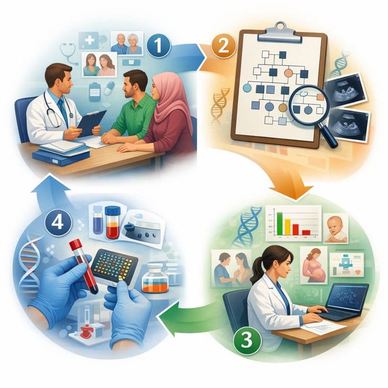 مراحل انجام ماشوره ژنتیک قبل از بارداری