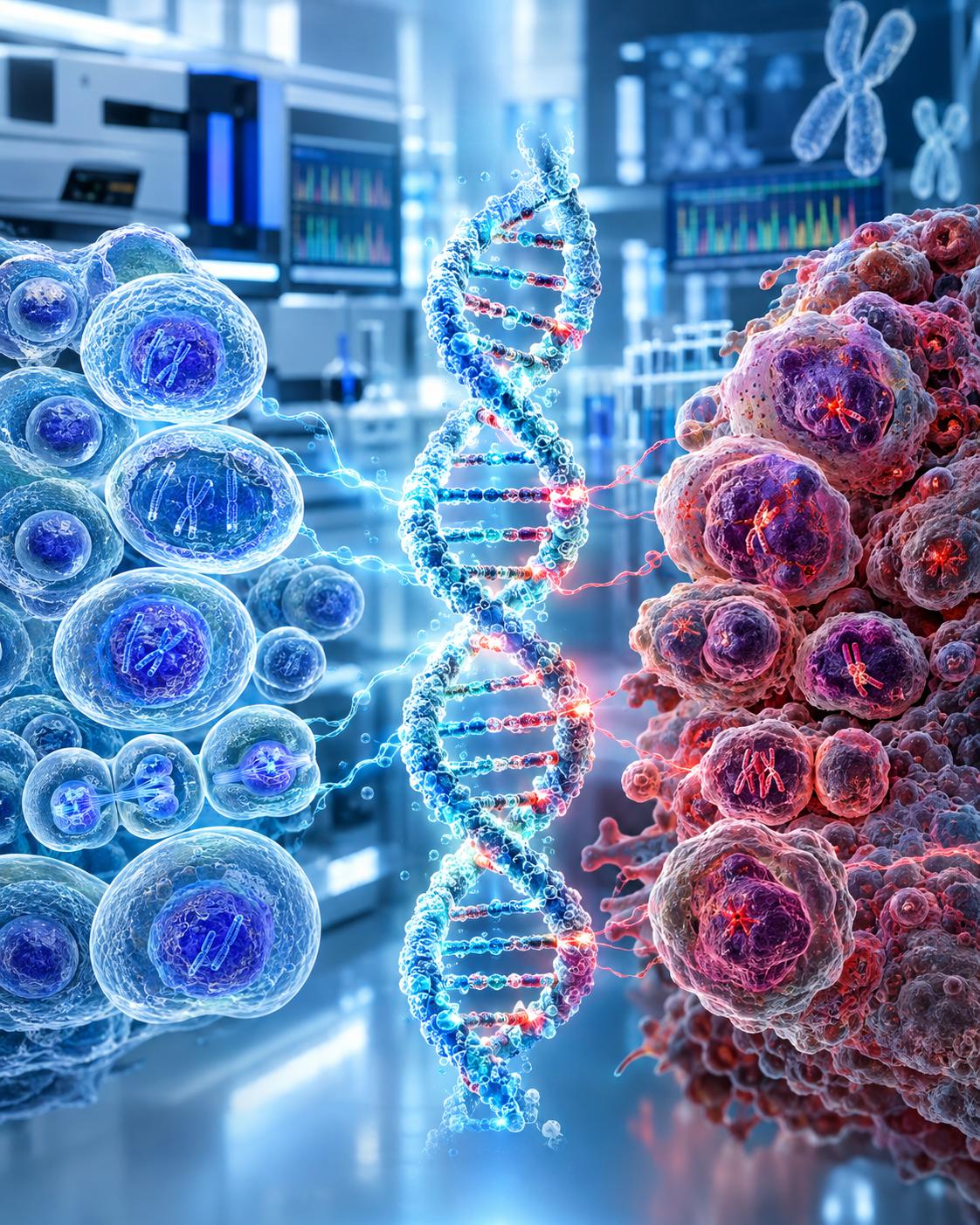 نقش تغییرات DNA در ایجاد سلول سرطانی و تفاوت سلول سالم و سرطانی