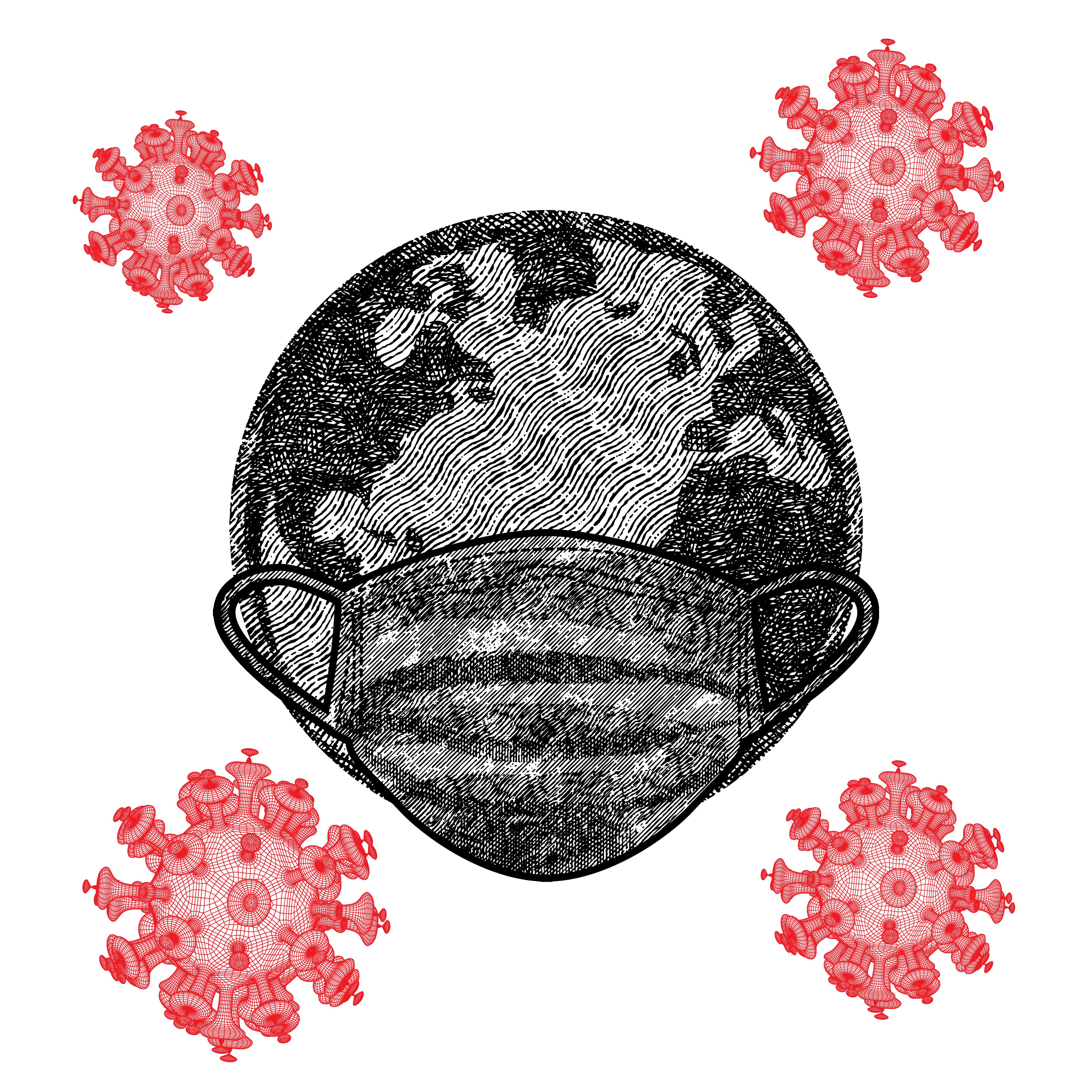 کرونا جدید با گلو درد تیغی و ماسک